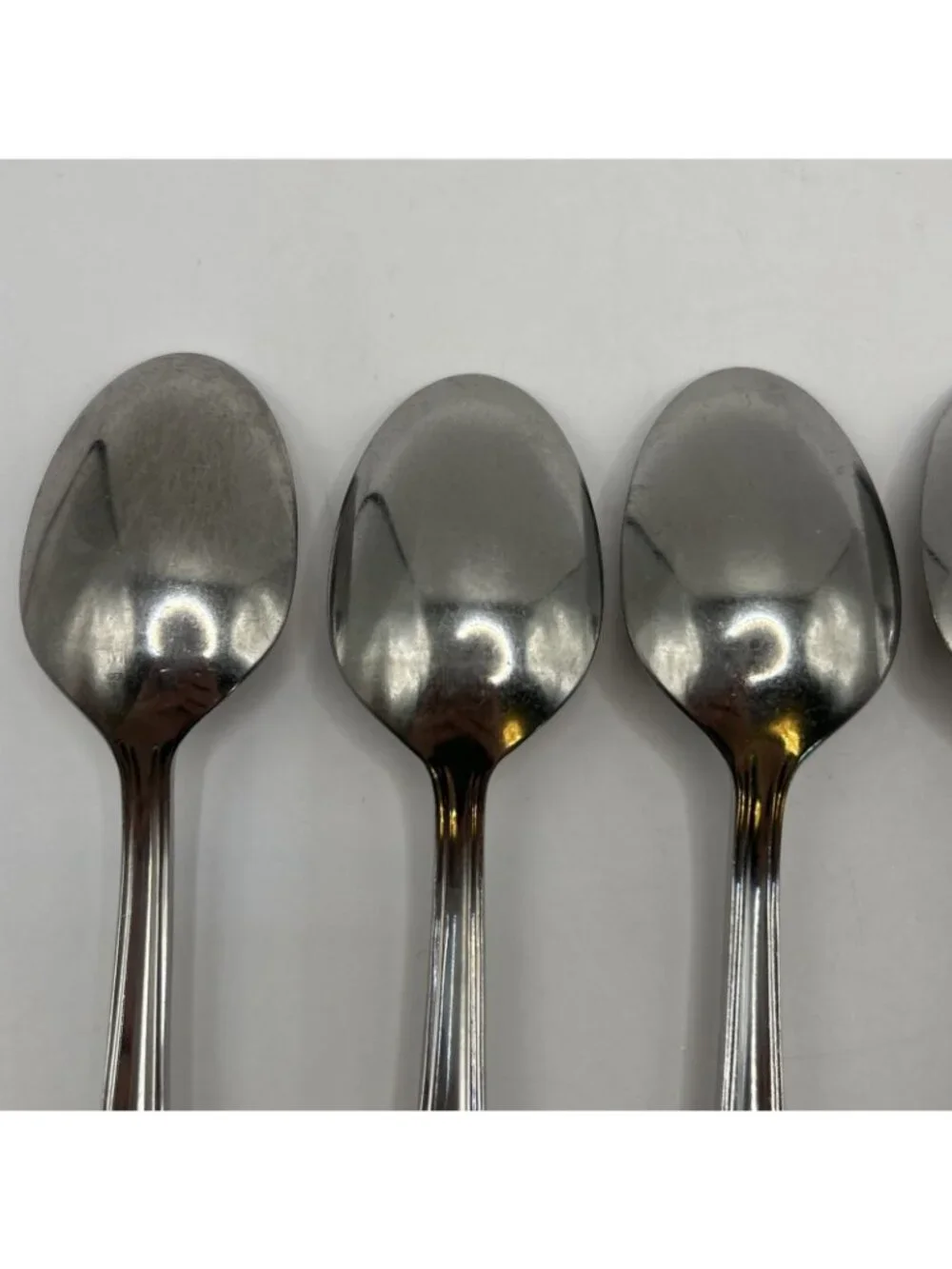 7 Mikasa Classico Satin Teaspoons 18/8 Stainless Gerald Patrick 6.25